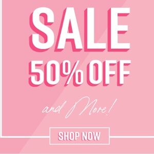 Selected items 50% off and 🆙 liquidation sale